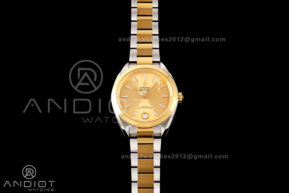 Aqua Terra Shades 34mm SS/YG VRSF Best Edition YG Dial on SS/YG Bracelet A8800